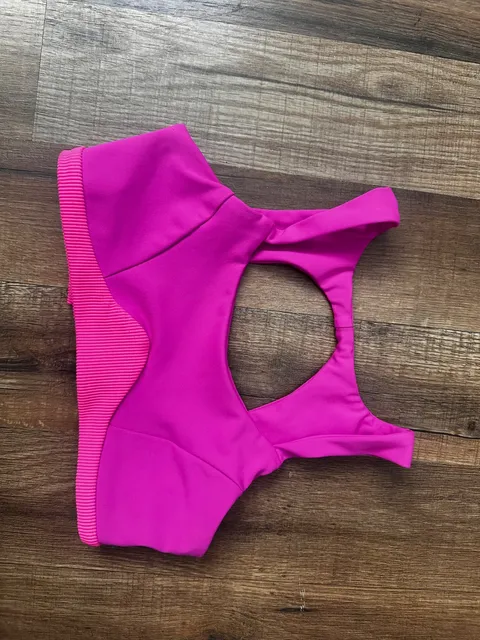 Bright Pink Dance Sports Bra, Tiger Friday one-piece