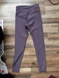 Every Turn Purple Cross Waist Leggings dancewear piece in plum detail 2
