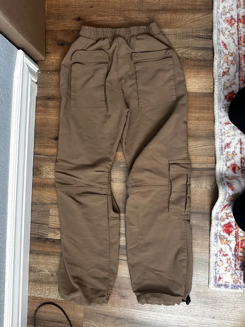 Tan Cargo Pants with Pockets, Tiger Friday dancewear piece detail 2
