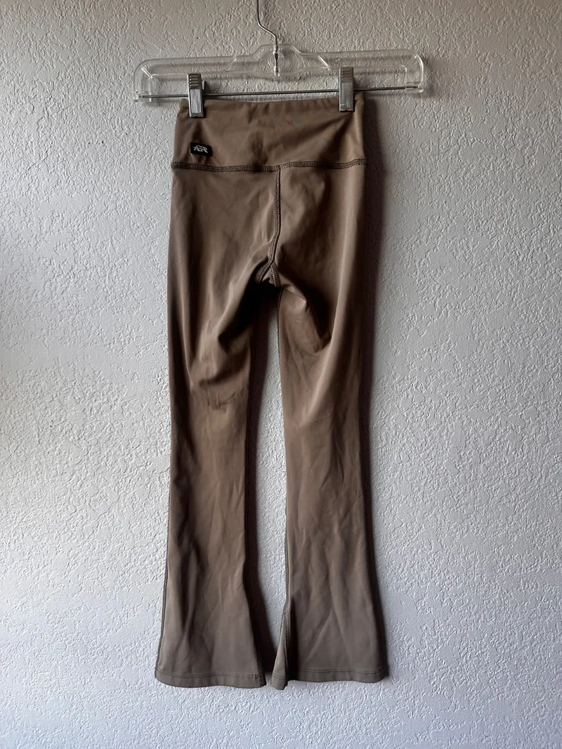 Tiger Friday Tan Pants dancewear piece in brown detail 2