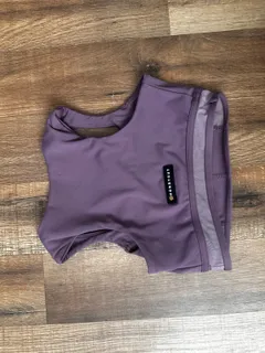 Honeycutt Purple Dance Leotard with Cutouts dancewear piece in plum detail 2