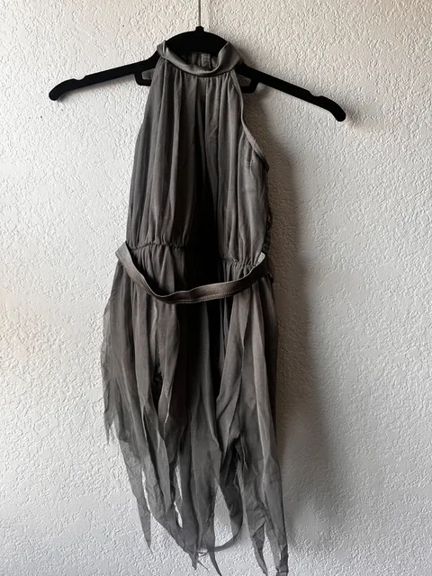 Gray Halter Lyrical Dance Costume, Weissman one-piece