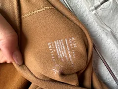 Offline Brown High-Waisted Dance Shorts dancewear piece in brown detail 3